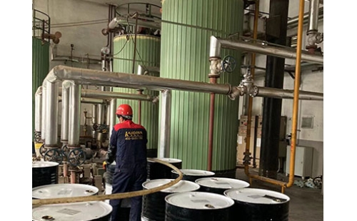 2025年1月5日青島導熱油鍋爐系統清洗換油工程完成